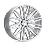 20" Status ADAMAS SILVER W/ MIRROR CUT FACE 6X139.7