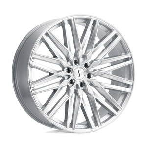22X9.5 Status ADAMAS SILVER W/ MIRROR CUT FACE 6X132