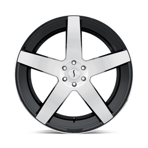22X9.5 Status EMPIRE GLOSS BLACK W/ MACHINED FACE 5X120