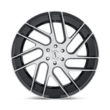 22" Status JUGGERNAUT GLOSS BLACK W/ MACHINED FACE 5X112