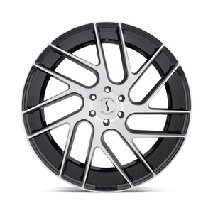 22" Status JUGGERNAUT GLOSS BLACK W/ MACHINED FACE 5X112