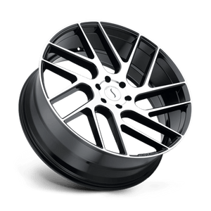 22" Status JUGGERNAUT GLOSS BLACK W/ MACHINED FACE 5X112