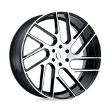 22" Status JUGGERNAUT GLOSS BLACK W/ MACHINED FACE 5X112