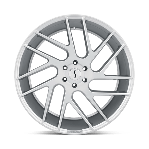 20" Status JUGGERNAUT SILVER W/ BRUSHED MACHINED FC 5X139.7