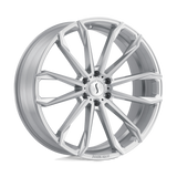 22X9.5 Status MASTADON SILVER W/ BRUSHED MACHINED FC 6X139.7