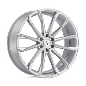 22" Status MASTADON SILVER W/ BRUSHED MACHINED FC 6X139.7