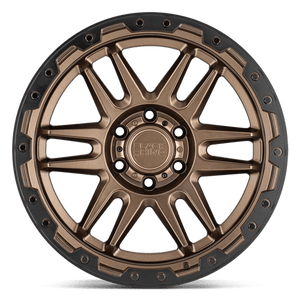 18X9 Black Rhino Hard Alloys APACHE MATTE BRONZE W/ BLK RG & BOLTS 6X139.7