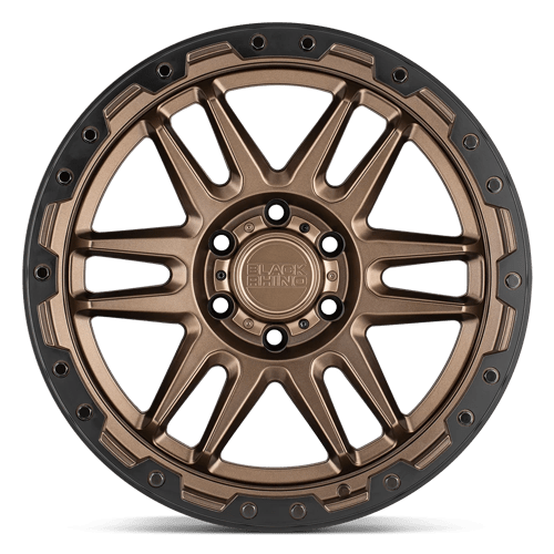 17" Black Rhino Hard Alloys APACHE MATTE BRONZE W/ BLK RG & BOLTS 5X127