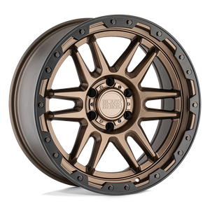 17" Black Rhino Hard Alloys APACHE MATTE BRONZE W/ BLK RG & BOLTS 6X135