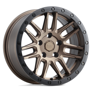 17X8 Black Rhino Hard Alloys ARCHES BRONZE W/ BLACK RING 5X100