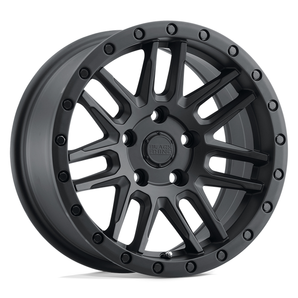 18X8 Black Rhino Hard Alloys ARCHES RIMS - MATTE BLACK 5X108