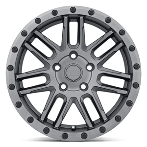 18X8 Black Rhino Hard Alloys ARCHES MATTE BRUSHED GUNMETAL BLK BLT 5X127