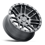 20X9.5 Black Rhino Hard Alloys ARCHES MATTE BRUSHED GUNMETAL BLK BLT 5X150
