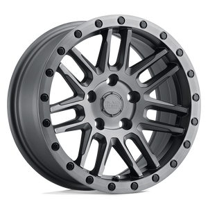 20" Black Rhino Hard Alloys ARCHES MATTE BRUSHED GUNMETAL BLK BLT 6X114.3