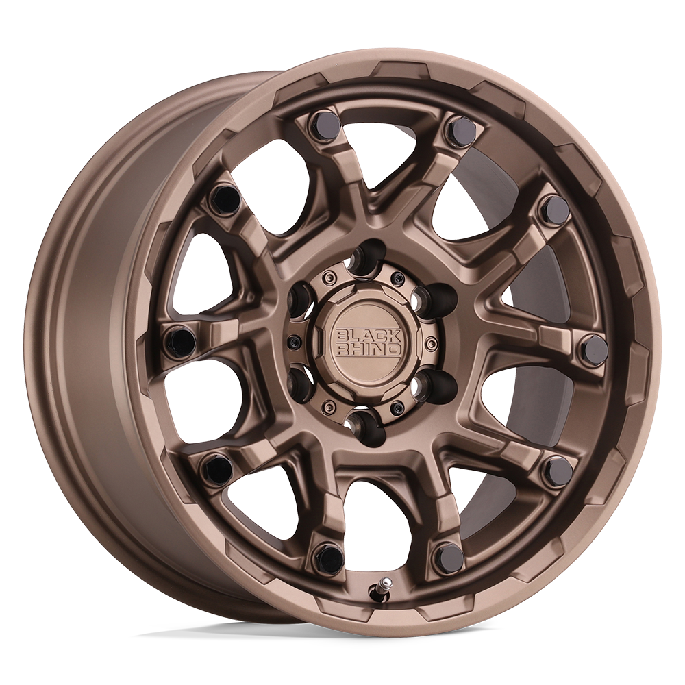 20" Black Rhino Hard Alloys ARK BRONZE W/ GLOSS BLACK BOLTS 6X139.7