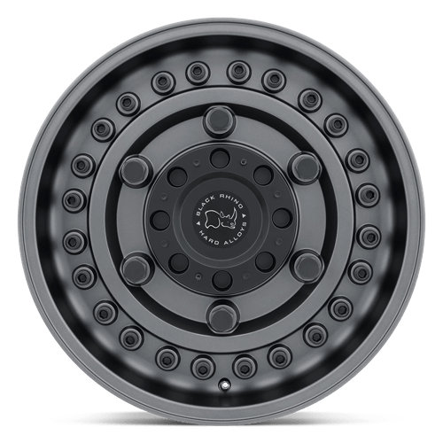 16" Black Rhino Hard Alloys ARMORY GUN BLACK 5X160