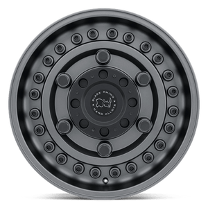 17" Black Rhino Hard Alloys ARMORY GUN BLACK 8X170