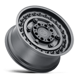 16" Black Rhino Hard Alloys ARMORY GUN BLACK 5X127