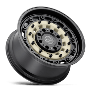 18X9.5 Black Rhino Hard Alloys ARSENAL RIMS - SAND ON BLACK 8X180
