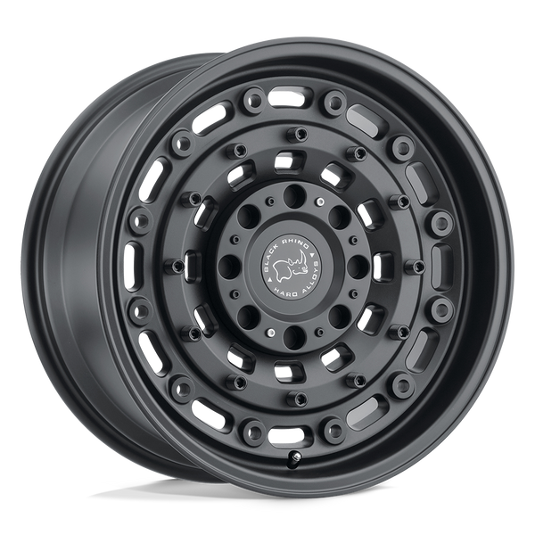 18X9.5 Black Rhino Hard Alloys ARSENAL RIMS - TEXTURED MATTE BLACK 8X180
