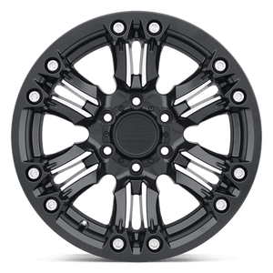 20X9.5 Black Rhino Hard Alloys ASAGAI MATTE BLACK & MACHINED 6X135