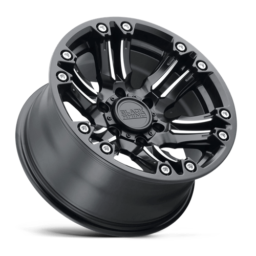 20" Black Rhino Hard Alloys ASAGAI MATTE BLACK & MACHINED 6X135