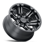 20" Black Rhino Hard Alloys ASAGAI MATTE BLACK & MACHINED 6X135