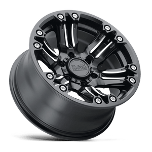20" Black Rhino Hard Alloys ASAGAI MATTE BLACK & MACHINED 6X135