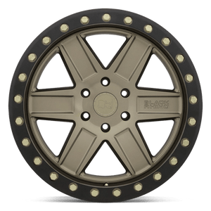 20X9.5 Black Rhino Hard Alloys ATTICA MATTE BRONZE W/ BLACK RING 5X127