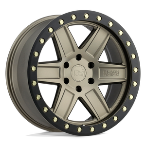 20" Black Rhino Hard Alloys ATTICA MATTE BRONZE W/ BLACK RING 5X127