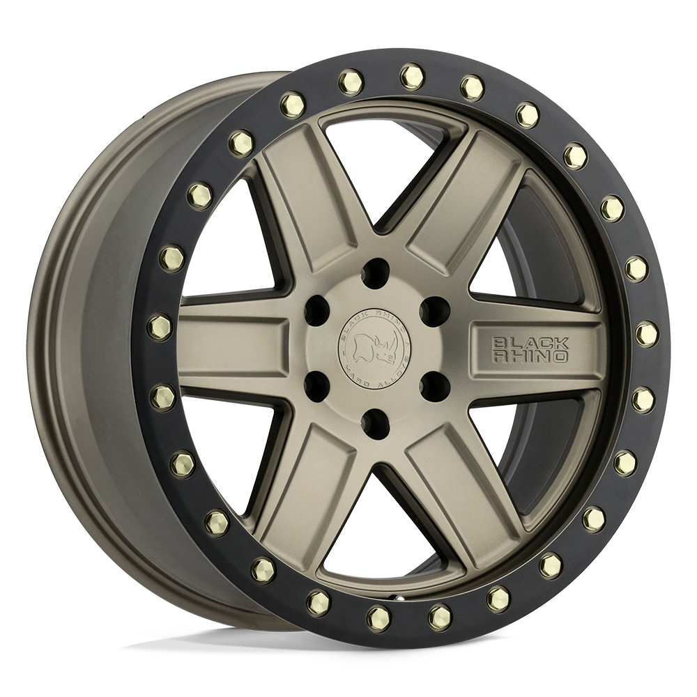 20" Black Rhino Hard Alloys ATTICA MATTE BRONZE W/ BLACK RING 6X139.7