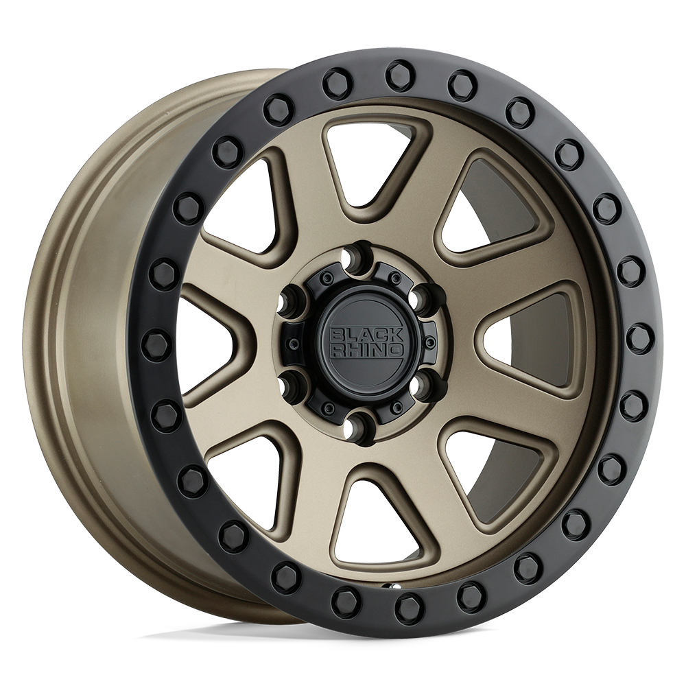 17X8.5 Black Rhino Hard Alloys BAKER MATTE BRONZE W/ BLACK RING 6X139.7
