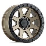 17X8.5 Black Rhino Hard Alloys BAKER MATTE BRONZE W/ BLACK RING 6X139.7