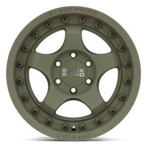 18" Black Rhino Hard Alloys BANTAM OLIVE DRAB GREEN 6X139.7