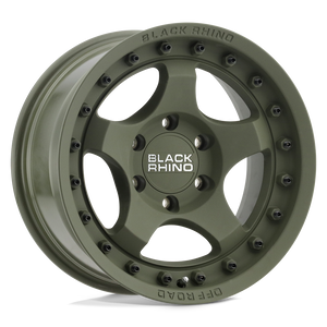 18X9 Black Rhino Hard Alloys BANTAM OLIVE DRAB GREEN 6X139.7