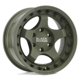 18" Black Rhino Hard Alloys BANTAM OLIVE DRAB GREEN 6X139.7