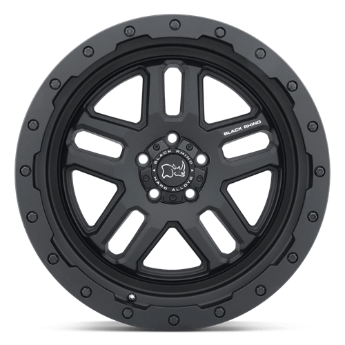 17" Black Rhino Hard Alloys BARSTOW TEXTURED MATTE BLACK 6X130
