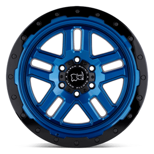 20X9.5 Black Rhino Hard Alloys BARSTOW DEARBORN BLUE W/ BLACK RING 6X135
