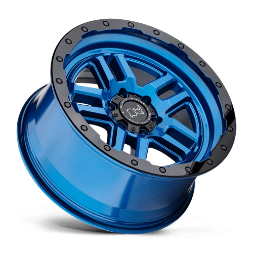 20X9.5 Black Rhino Hard Alloys BARSTOW DEARBORN BLUE W/ BLACK RING 6X135