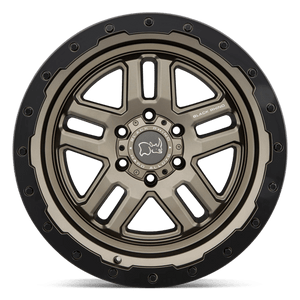 20X9.5 Black Rhino Hard Alloys BARSTOW MATTE BRONZE W/ M-BLACK RING 5X127