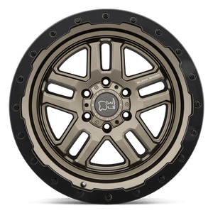 20" Black Rhino Hard Alloys BARSTOW MATTE BRONZE W/ M-BLACK RING 6X135