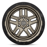20" Black Rhino Hard Alloys BARSTOW MATTE BRONZE W/ M-BLACK RING 6X139.7