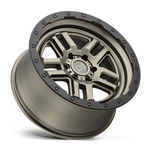 20" Black Rhino Hard Alloys BARSTOW MATTE BRONZE W/ M-BLACK RING 6X139.7