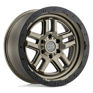 20" Black Rhino Hard Alloys BARSTOW MATTE BRONZE W/ M-BLACK RING 5X127