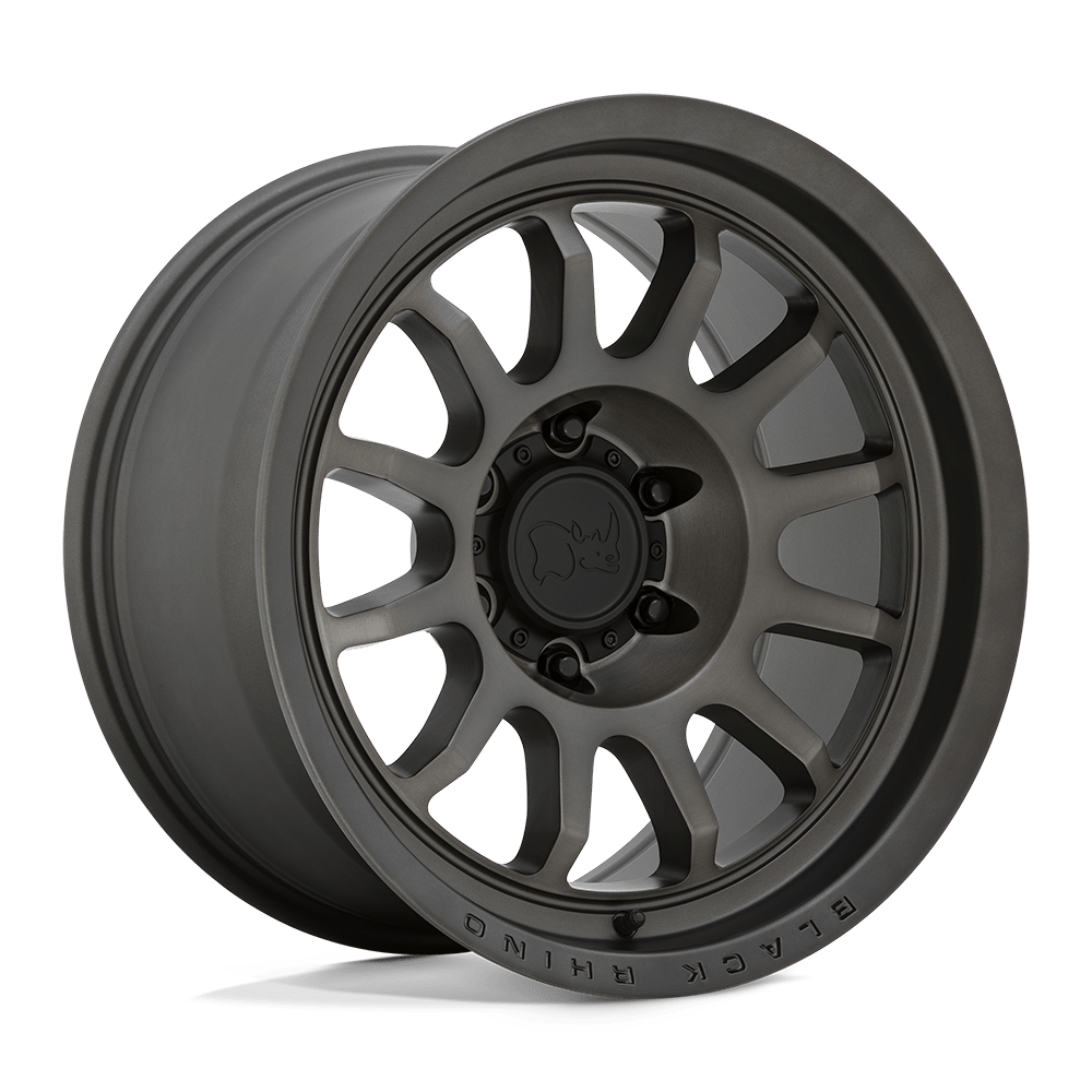 17" Black Rhino Hard Alloys RAPID MATTE BRUSHED GUNMETAL 6X139.7