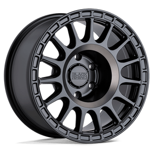 18X8.5 Black Rhino Hard Alloys SANDSTORM SEMI G-BLACK W/ MACH DARK RING 6X139.7