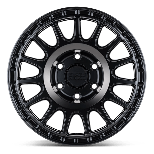 18" Black Rhino Hard Alloys SANDSTORM SEMI G-BLACK W/ MACH DARK RING 6X139.7