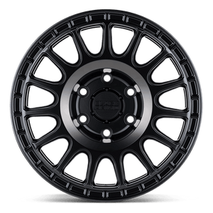 18" Black Rhino Hard Alloys SANDSTORM SEMI G-BLACK W/ MACH DARK RING 6X139.7