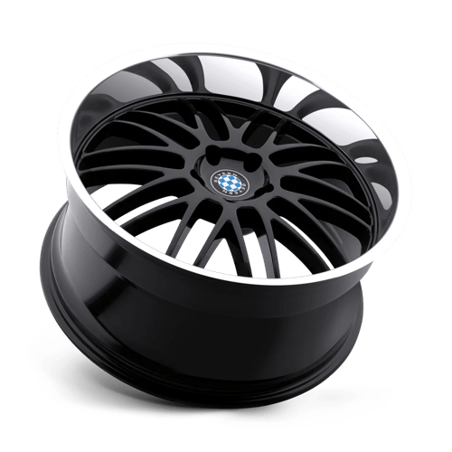 20" Beyern MESH GLOSS BLACK W/ MIRROR CUT LIP 5X120