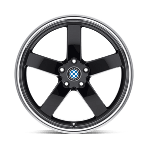 22X10.5 Beyern RAPP GLOSS BLACK W/ MIRROR CUT LIP 5X120